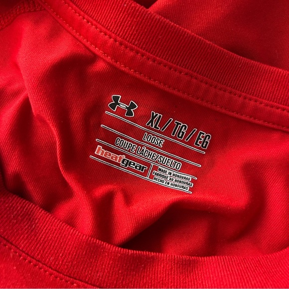 ❤️ Under Armour Men's Bold Red Tee XL - Picture 5 of 7